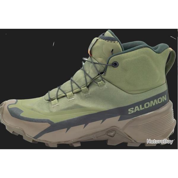 CHAUSSURES SALOMON CROSS HIKE TRACKER GTX VERT