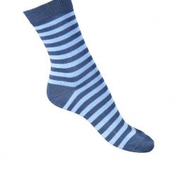 Offre dès 3 paires de chaussettes rayées coton Femme 40/42 bleu /marine