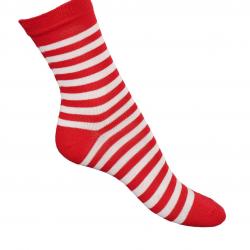 Offre dès 3 paires de chaussettes rayées coton Femme vert  34/36