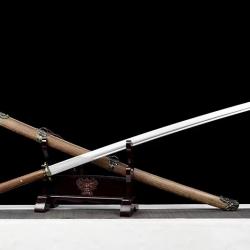 Katana long 148cm en acier manganèse - Puissance et majesté