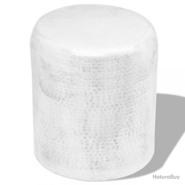 Table basse/tabouret martel en aluminium Argent