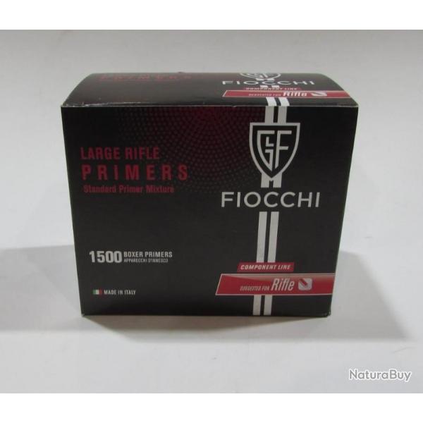 boite de 1500 amorces Large Rifle de marque fiocchi