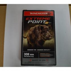 1 BOITE DE 20 BALLES WINCHESTER 150 GR EXTREME POINT   NEUVE