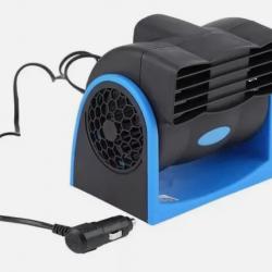 Climatiseur Mini 12 V Voiture Vitesse Réglable Avec Fil allume cigare Bleu Noir