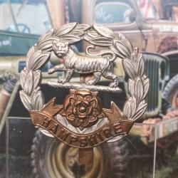 Insigne de coiffe anglaise du Hampshire régiment WW2