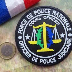 écusson obsolète officier judiciaire insigne PVC collection