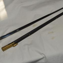 BAIONNETTE ANGLAISE MOD.1876-MARTINI ENFIELD-MARTINI METFORD-MARTINI HENRY-RARE FOURREAU EN CUIR