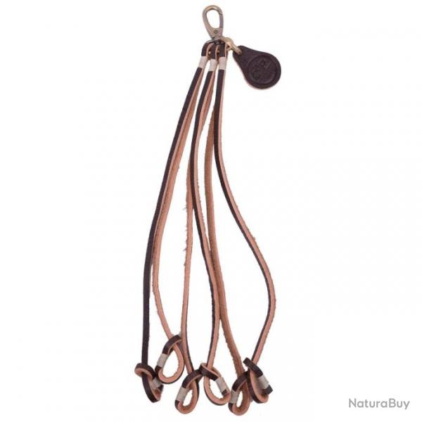 Porte-oiseaux en cuir robuste 6 boucles rglables