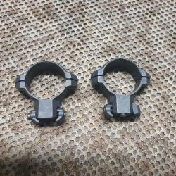 occasion bel état : paire de colliers diametre30 mm  MILLET pour carabine TIKKA