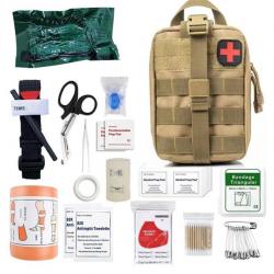 Kit de Survie Trousse De Premiers Soins De Survie Vitesse *241 Pcs KAKI -*LIVRAISON GRATUITE !!