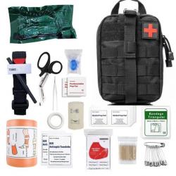 Kit de Survie Trousse De Premiers Soins De Survie Vitesse *241 Pcs NOIR -*LIVRAISON GRATUITE !!