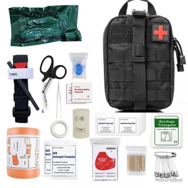 Kit de Survie Trousse De Premiers Soins De Survie Vitesse *241 Pcs NOIR -*LIVRAISON GRATUITE !!