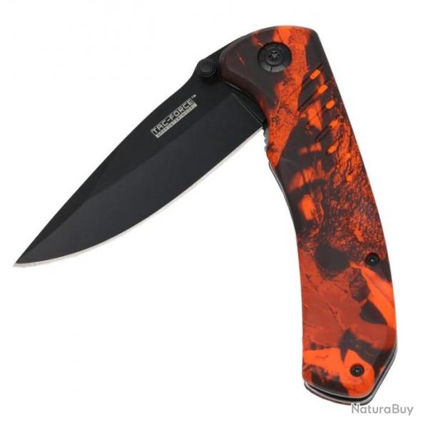 Couteau pliant camo orange Tac-Force