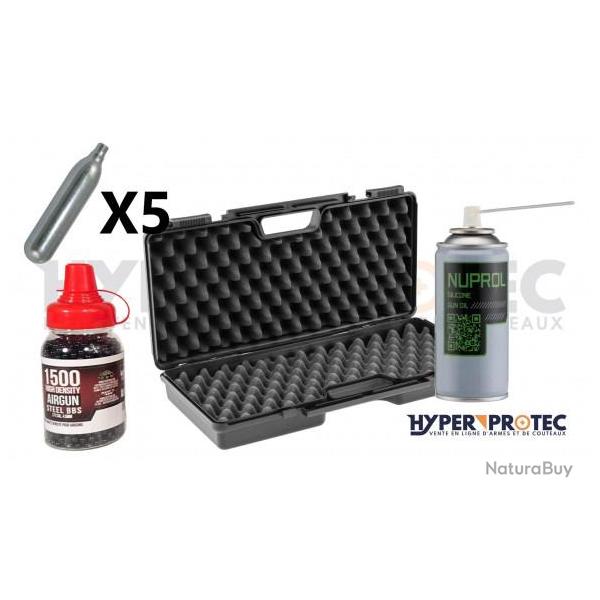 Kit Entretien et consommable pour votre arme longue  bille acier 4.5 mm