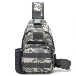 Sac à dos EDC Molle pour voyage et randonnée charge USB* GRIS-BLANC*LIVRAISON GRATUITE !!!