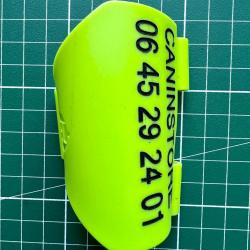 GRAVURE Attache antenne couleurs FLUO DC50 T5 TT10 TT15 pour GARMIN ou a VERT FLUO HORIZONTALE