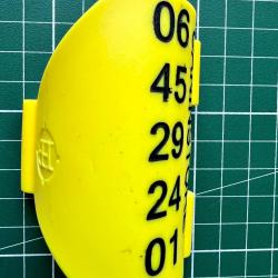 GRAVURE Attache antenne couleurs FLUO DC50 T5 TT10 TT15 pour GARMIN ou a BLANC VERTICALE