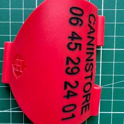 GRAVURE Attache antenne couleurs FLUO DC50 T5 TT10 TT15 pour GARMIN ou a BLEU CLAIR VERTICALE