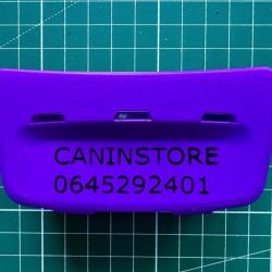 Pack Boitier VIOLET + GRAVURE (compatible pour collier GARMIN T5 TT10 TT15 T5x TT15X)