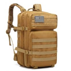 DulBackpack-Sac à dos militaire d'assaut pour homme *KAKI, LIVRAISON GRATUITE !!!