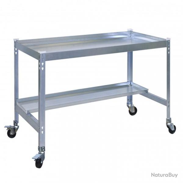 Table de prparation jardinage Simon Rack Desk mobile 150x60cm galvanis SIMONRACK