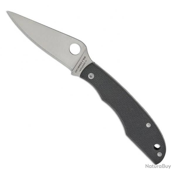 Couteau "Grasshopper" 12C27 / G10, Couleur noir [Spyderco]