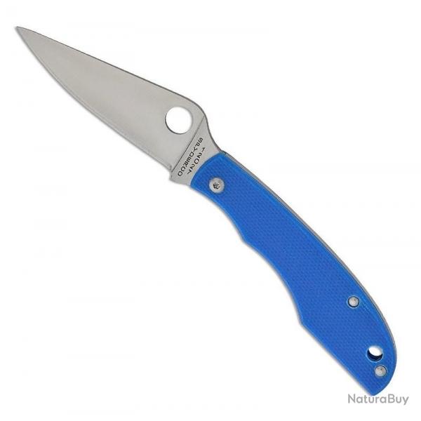 Couteau Spyderco Grasshopper (12C27 / G10), Couleur bleu [Spyderco]
