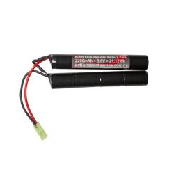 BATTERIE ASG NIMH 9.6V / 2200MAH 2 ELEMENTS - CONNECTEUR Tamiya