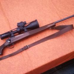 Carabine à verrou Remington 700 calibre 7X64 équipée affût.