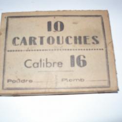 Boîte MGM 10 Cartouches à broche Cal 16 Pb 5