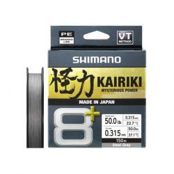 Tresse Shimano Kairiki 8 Plus 150m Grey 150m 0,10mm 7,3kg Grey