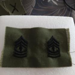 Paire de grades armée us FIRST SERGEANT kaki original