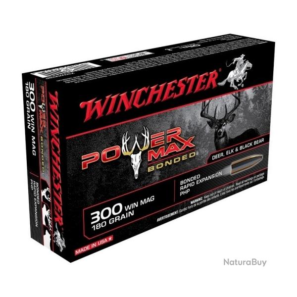 LOT DE 40 MUNITIONS WINCHESTER POWER MAX CAL 300 WIN MAG 180GR