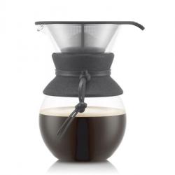 BEL2178 CAFETIERE VERRE BODUM "POUR OVER" 1L FILTRE PERMANENT NEUF