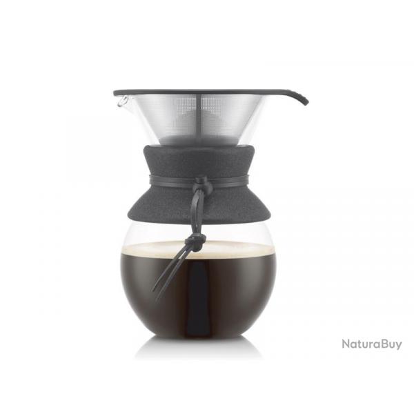 BEL2178 CAFETIERE VERRE BODUM "POUR OVER" 1L FILTRE PERMANENT NEUF