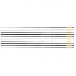 Flèche Avalon Tyro 4.2 en carbone (nouvelles) 1800 27" 1 plume orange 2 plumes blanches