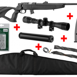 Pack tir loisir carabine BO Manufacture Equality et accessoires - Cal.22 LR - 50.8 cm