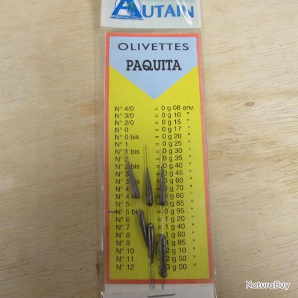 Olivettes PAQUITA de marque AUTAIN, n5 Bis 0,95g