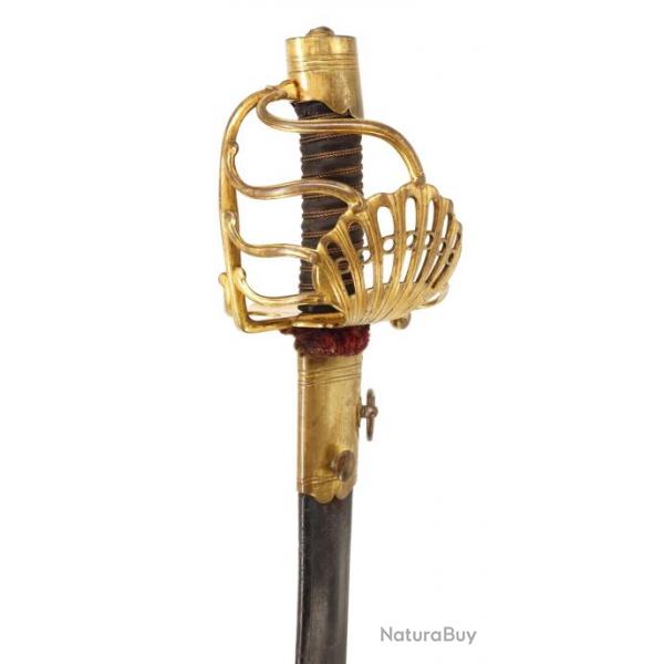 SABRE D'OFFICIER DE DRAGONS MODELE 1784 EN USAGE JUSQU'A L'EMPIRE - FRANCE DIRECTOIRE CONSULAT Colle