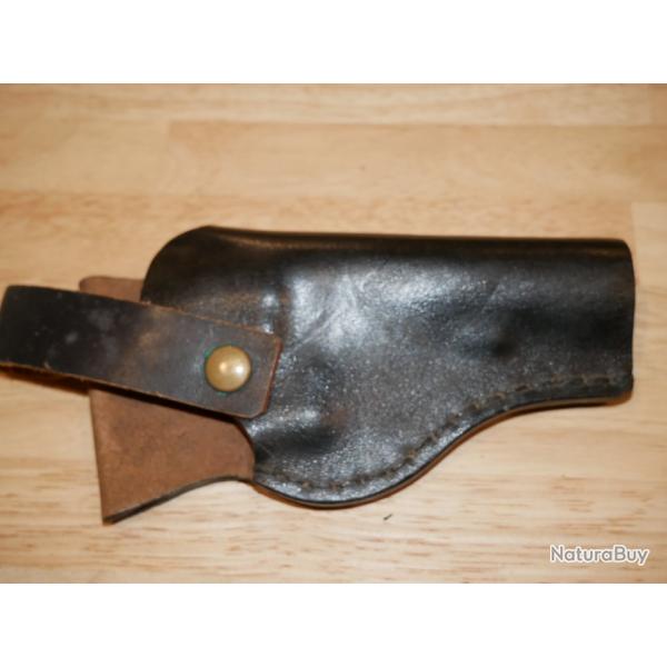 Holster pour Revolver 4" type S&W mod 13 en cuir noir