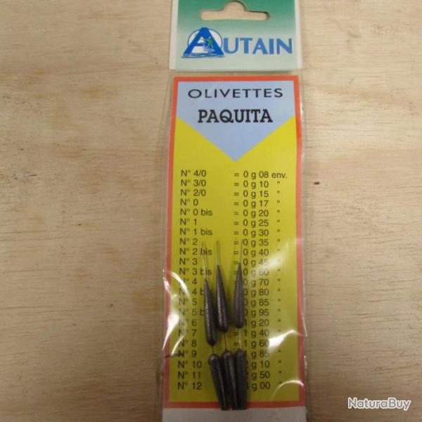 Olivettes PAQUITA de marque AUTAIN, n9, 1,85g