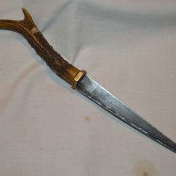 POIGNARD DE CHASSE OU COUTEAU DE TRANCHEE GRANDE GUERRE 1914/1918-TRENCH FRENCH KNIFE 1°WW