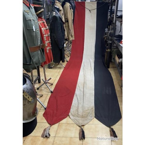 DRAPEAU TRICOLORE ALLEMAND AVANT 1933 PRIODE IGM ET RPUBLIQUE DE WEIMAR 6 MTRES DE LONG