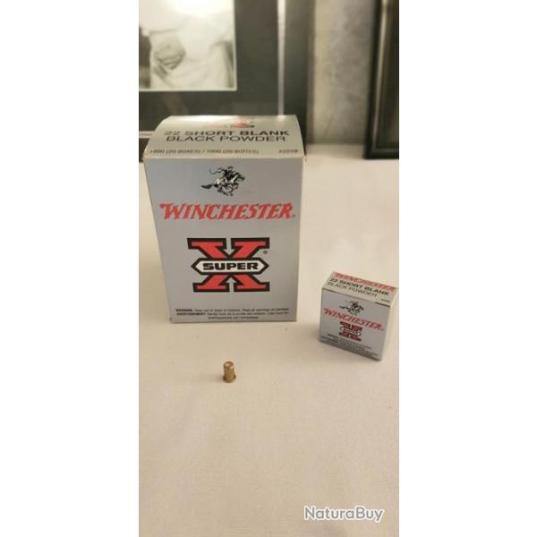 1000 munitions Cal. 22 LR short BLANK X22SB WINCHESTER