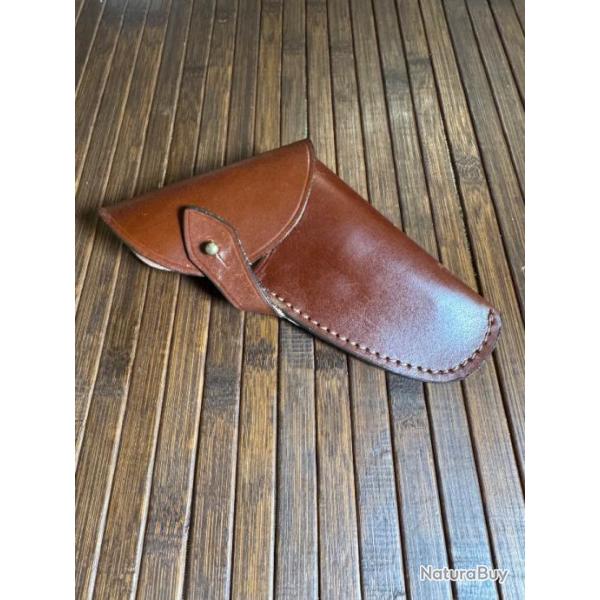 HOLSTER DE CEINTURE EN CUIR POUR PISTOLET REVOLVER DE POCHE