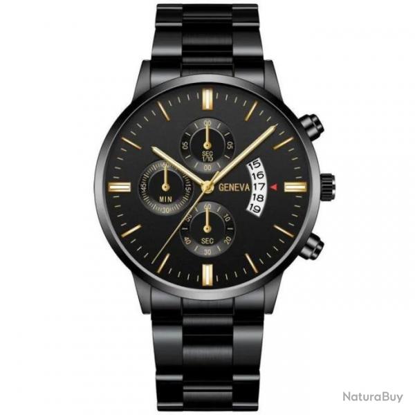 Montre en acier inoxydable  quartz - LIVRAISON GRATUITE