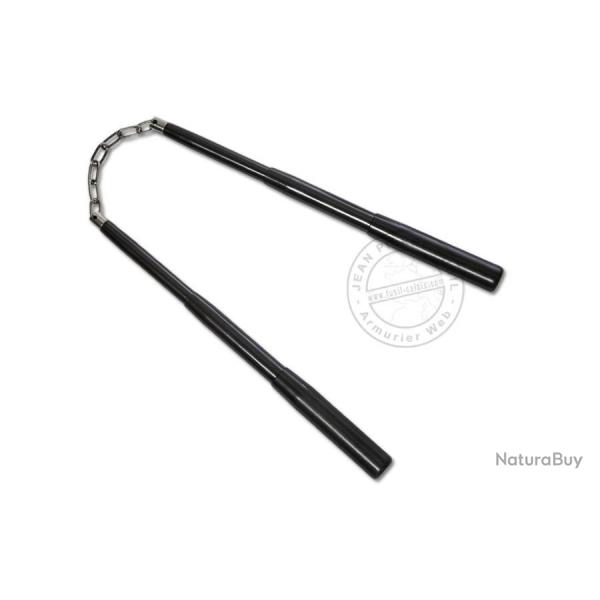 Nunchaku tlescopique mtal - Noir - Chane