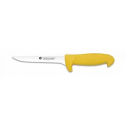 Couteau désosseur manche polymer jaune et lame fine de 16cm