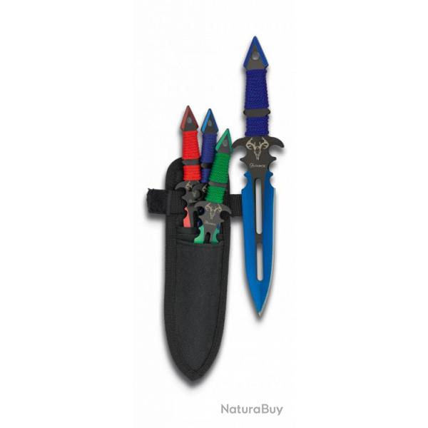 FETE DES PERES - Set 3 couteaux  lancer "Nai" 17cm