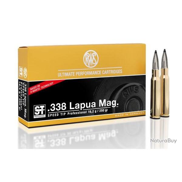 Munitions RWS calibre 338 Lapua Mag Speed Tip Professional 250gr - 16.2g x20